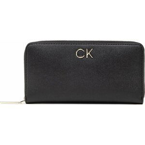 Velká dámská peněženka Calvin Klein Re-Lock Z/A Wallet Lg K60K609699 Černá