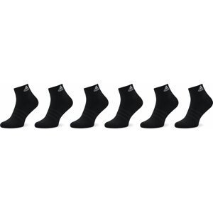 Sada 6 párů dámských nízkých ponožek adidas Cushioned Sportswear IC1291 Black/White