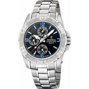 Hodinky Festina Multifunction 20666/1 Black/Silver