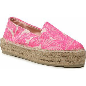 Espadrilky Manebi Cotton Jaquard Double Sole Espadrilles G 4.7 D0 Bold Pink On Crema