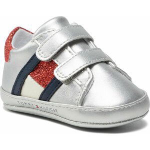 Polobotky Tommy Hilfiger Velcro Shoe Silver T0A4-32110-1070 Silver 904