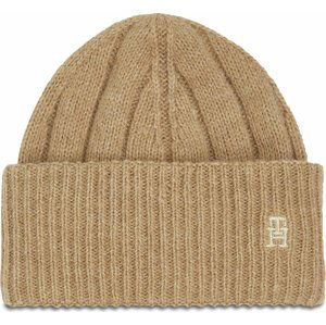 Čepice Tommy Hilfiger Th Timeless Beanie AW0AW15307 Classic Khaki RBL