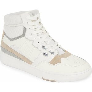 Sneakersy Tommy Hilfiger Th Basket Better Midcut Lth Mix FM0FM04793 Weathered White AC0