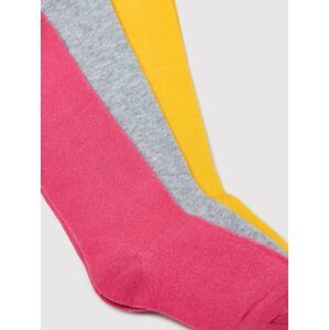 Sada 3 párů dětských vysokých ponožek OVS 1329186 Yellow/Grey 296