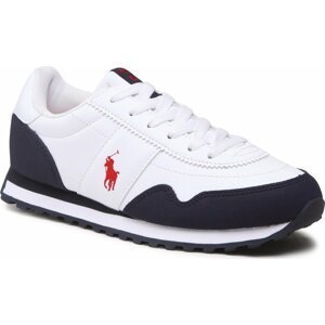 Sneakersy Polo Ralph Lauren Train 89 Pp RF104134 White Tumbled/Navy Micro w/ Red PP