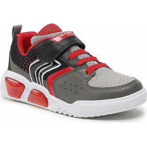 Sneakersy Geox J Illuminus Boy J35GVA011FEC0051 DD Grey/Red