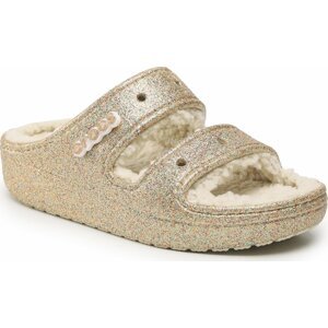 Nazouváky Crocs Classic Cozzzy Glitter Sandal 208124 Multi/Gold