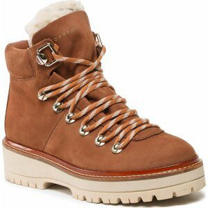 Turistická obuv Tommy Hilfiger Leather Outdoor Flat Boot FW0FW06822 Natural Cognac GTU