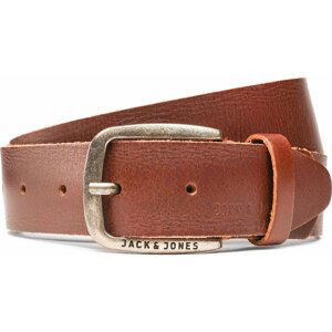 Pánský pásek Jack&Jones Jackpaul Leather Belt 12111286 Hnědá