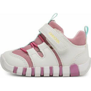 Polobotky Geox B Iupidoo Girl B3558D0BC14C0674 White/Rose