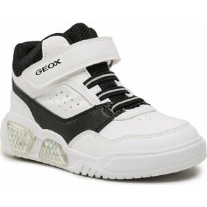 Sneakersy Geox J Illuminus Boy J36GVB 05411 C0404 S White/Black