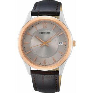 Hodinky Seiko Classic SUR422P1 Brown/Gold