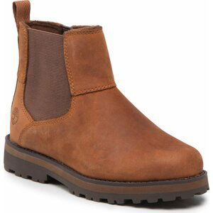 Kotníková obuv Timberland Courma Kid Chelsea TB0A25T43581 Md Brown Full Grain