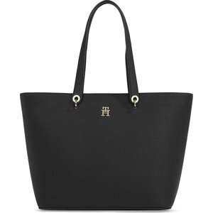 Kabelka Tommy Hilfiger Th Emblem Tote AW0AW15178 Black BDS