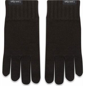 Pánské rukavice Calvin Klein Classic Cotton Rib Gloves K50K511011 Černá