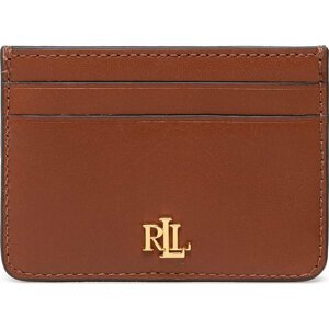 Pouzdro na kreditní karty Lauren Ralph Lauren Slim Card 432876732002 Lauren Tan