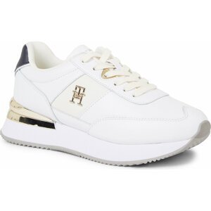 Sneakersy Tommy Hilfiger Th Elevated Feminine Runner Gld FW0FW07306 White YBS