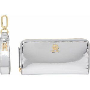 Dárková sada Tommy Hilfiger Large Za W Wristlet AW0AW156580IO Metallic Silver 0IO