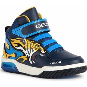 Sneakersy Geox J Inek Boy J369CC 0BUCE C0657 DD Navy/Yellow