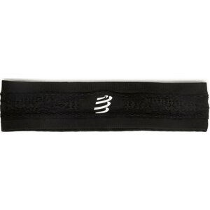 Textilní čelenka Compressport Thin Headband On/Off CU00010B Black 990