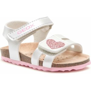 Sandály Geox B Sandal Chalki Girl B352RA0NFKCC0566 M Silver/Pink