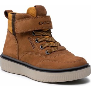 Kotníková obuv Geox J Riddock Boy Wpf A J167TA 032FU C2286 M Dk Yellow/Brown