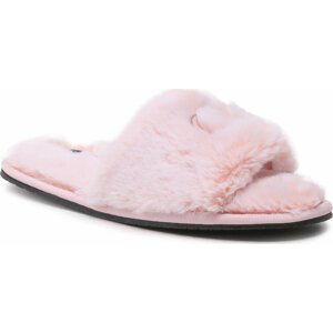 Bačkory Calvin Klein Slipper Sandal Fur HW0HW01226 Růžová