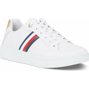 Sneakersy Tommy Hilfiger Elevated Global Stripes Sneaker FW0FW07446 White YBS