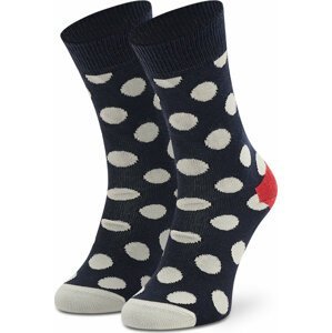 Vysoké dětské ponožky Happy Socks KBDO01-6501 Tmavomodrá