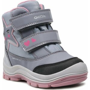 Sněhule Geox B Flanfil G.B Abx A B163WA A050FU C0502 S Grey/Pink