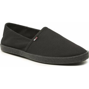 Espadrilky Tommy Jeans Espadrille EM0EM01150 Black BDS