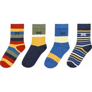 Sada 4 párů dětských vysokých ponožek United Colors Of Benetton 6AO307026 907