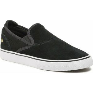 Sneakersy Emerica Wino G6 Slip-On Youth 6301000024 Black/White/Gold 715