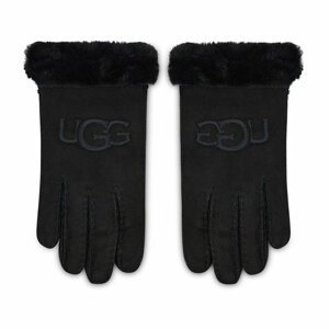Dámské rukavice Ugg W Sheepskin Embroider Glove 20931 Black