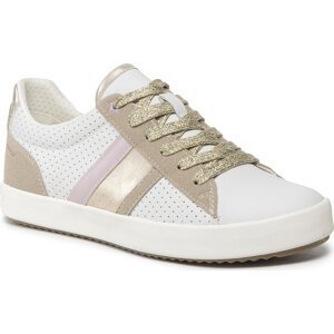 Sneakersy Geox D Blomiee A D166HA 085AU C1ZH6 White/Lt Taupe