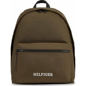 Batoh Tommy Hilfiger Th Monotype Dome Backpack AM0AM12112 Army Green RBN