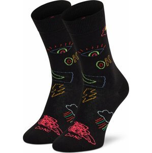 Klasické ponožky Unisex Happy Socks GTI01-9300 Černá