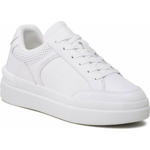 Sneakersy Tommy Hilfiger Embossed Court FW0FW07297 White YBS