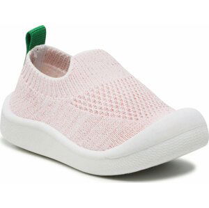 Polobotky Kickers Kick Easy 878463-10 Blanc Rose 33