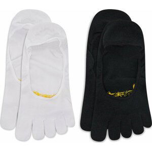 Sada 2 párů kotníkových ponožek unisex Vibram Fivefingers Ghost S15G12P White