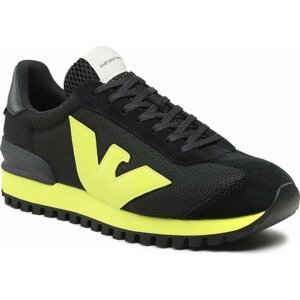 Sneakersy Emporio Armani X4X583 XN647 S737 Black/Verde/Acido