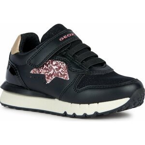 Sneakersy Geox J Fastics Girl J35GZC 054AS C9231 M Black/Dk Pink