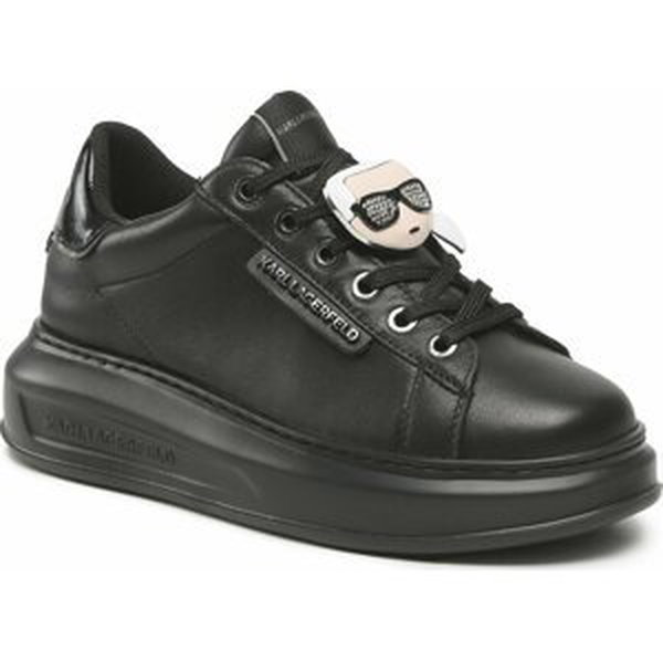 Sneakersy KARL LAGERFELD KL62576K Black Lthr/Mono