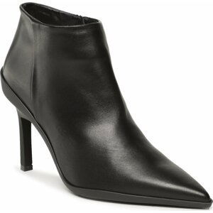 Polokozačky Calvin Klein Wrap Stiletto Ankle Boot 90Hh HW0HW01600 Černá