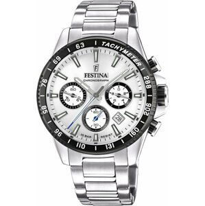 Hodinky Festina Timeless Chronograph F20560/1 Silver/White