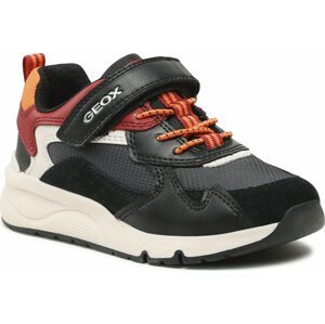 Sneakersy Geox J Rooner Boy J36H0A 01122 C0260 S Black/Dk Red