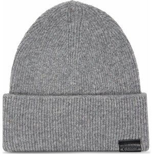 Čepice Calvin Klein Leather Patch Docker Beanie K50K510978 Ghost Gray PCD