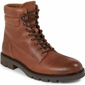 Turistická obuv Tommy Hilfiger Warm Padded Hilfiger Lth Boot FM0FM04802 Winter Cognac GVI