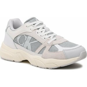 Sneakersy Calvin Klein Jeans Retro Tennis Laceup Mix Lth YM0YM00696 Oyster Mushroom PSX