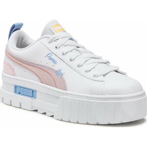 Sneakersy Puma Mayze Sweater Wthr Jr 392631 01 Puma White/Blissful Blue/Peach Smoothie